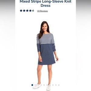 Vineyard Vines Mixed Stripe Long Sleeve Knit Dress - Medium